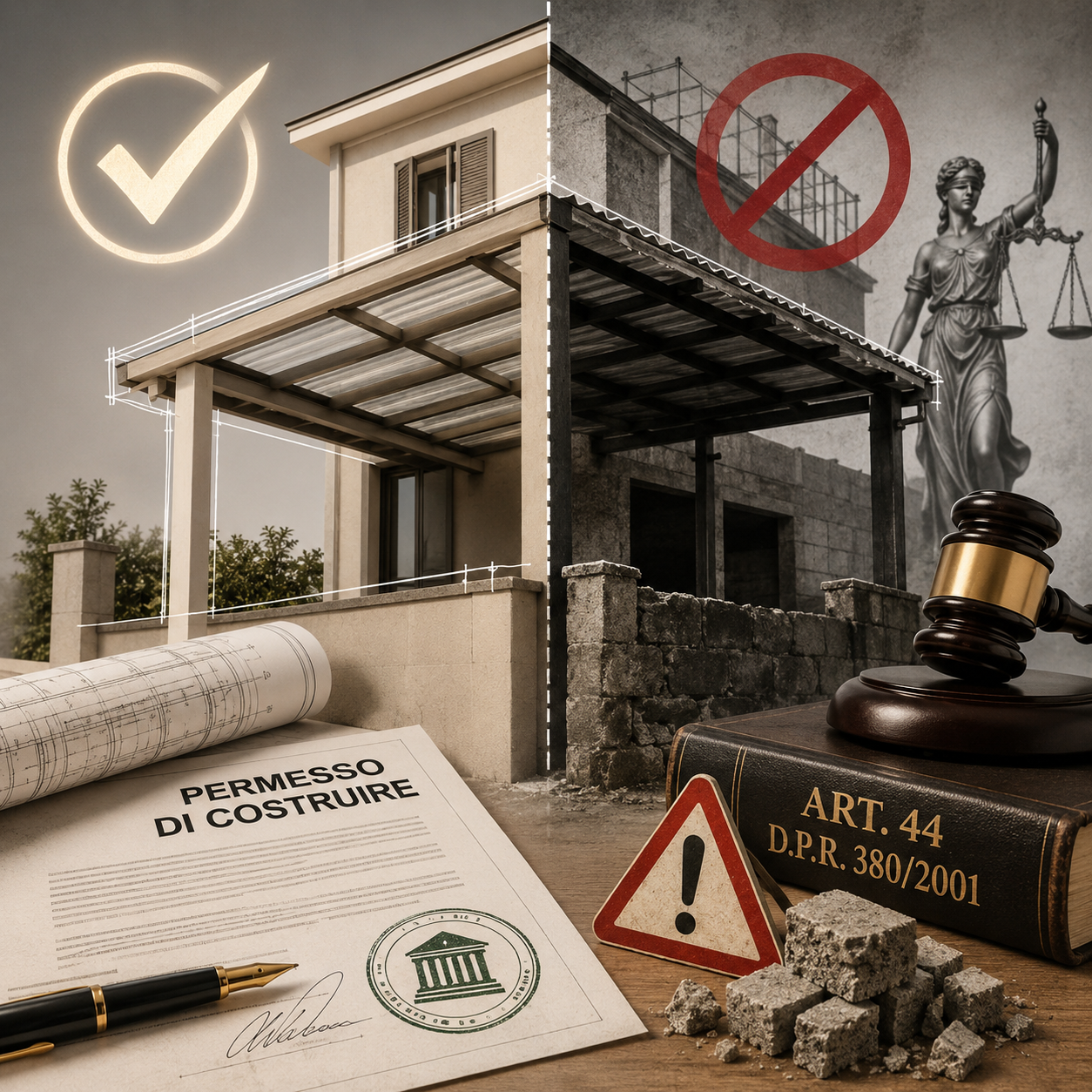 Permesso di costruire per una tettoia: quando l’opera integra l’abuso edilizio. | Articoli